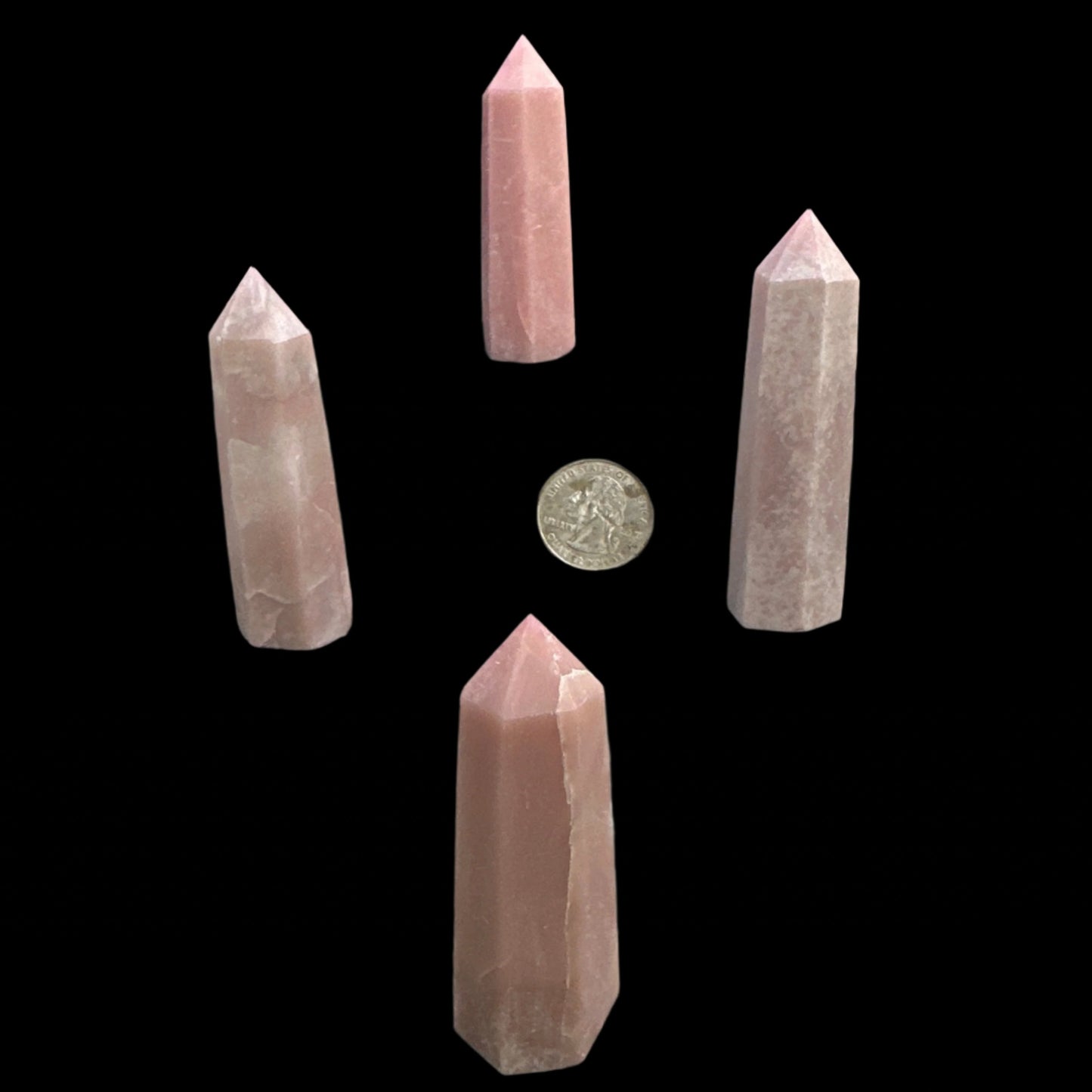 Pink Opal Towers 2.5”H