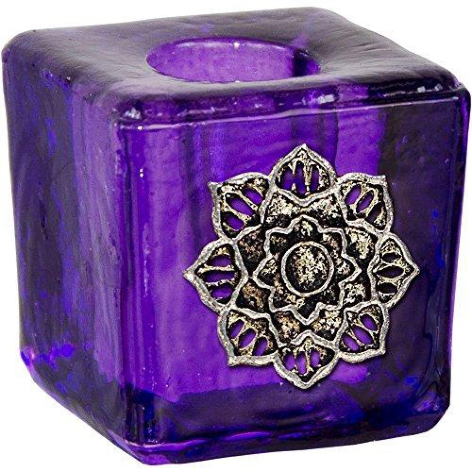 Chime Candle Holder Lotus Purple