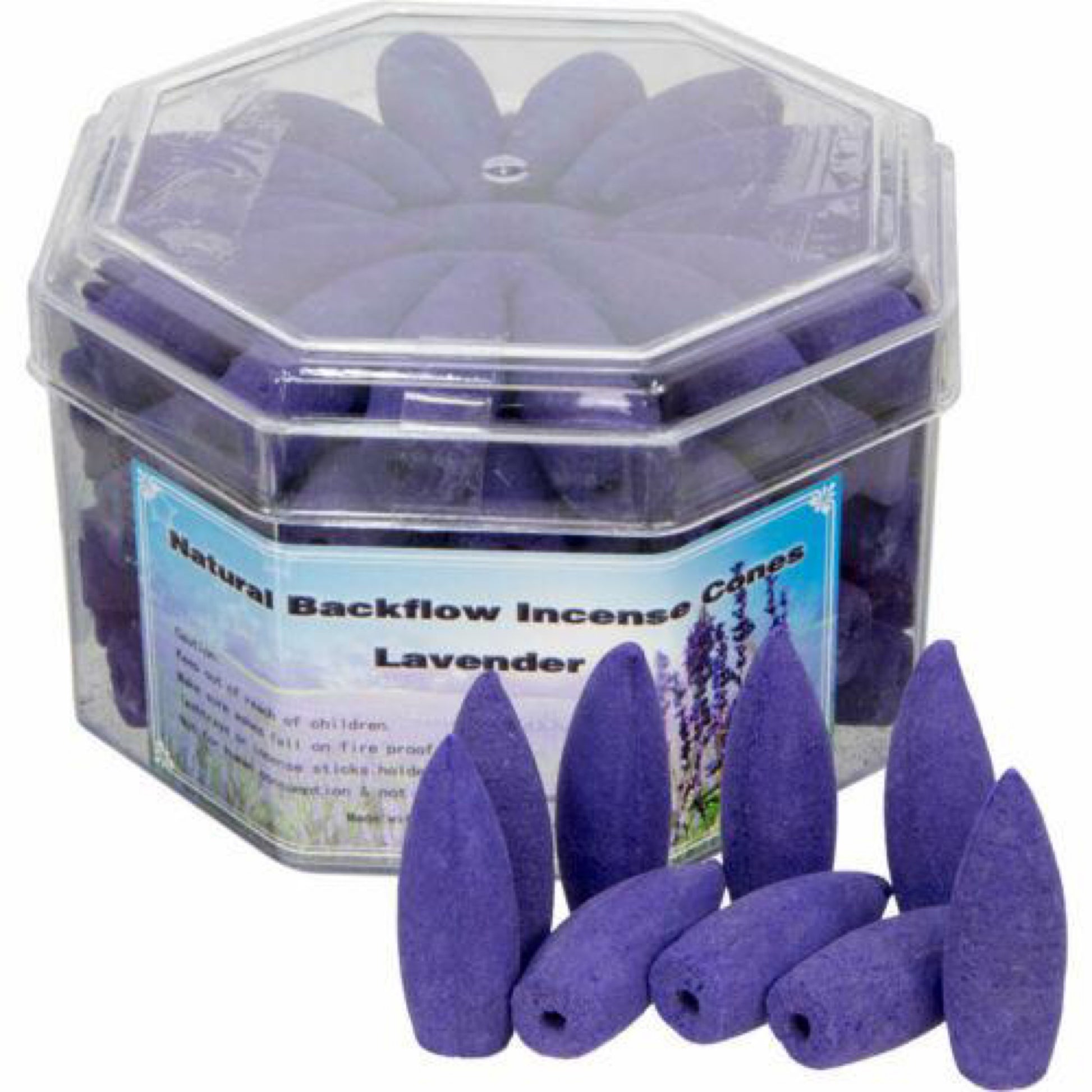 Natural Backflow Incense Cones Lavender