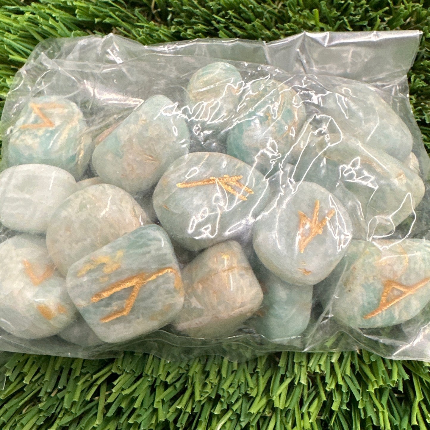 Amazonite Rune Set