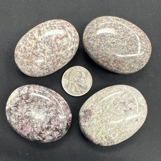 Ruby Albite Palm Stone