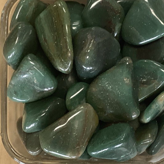 Green Chert Tumbled