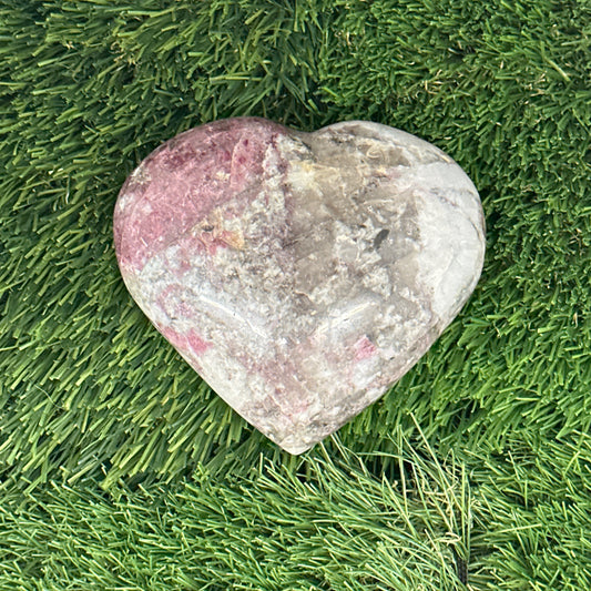 Red Tourmaline Heart