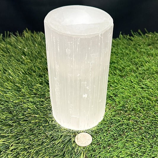 Cylinder Selenite Lamp