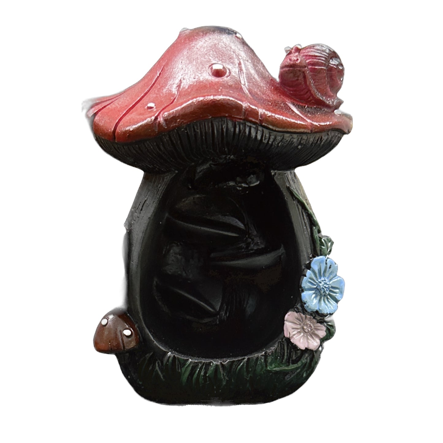 Mushroom backflow burner