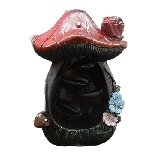 Mushroom backflow burner