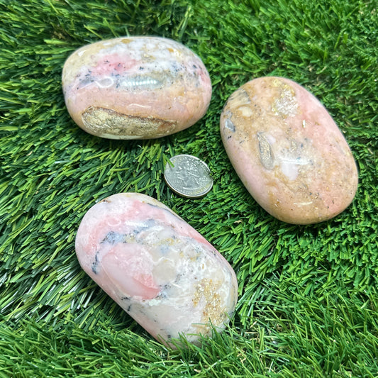 Pink Opal Palm Stone