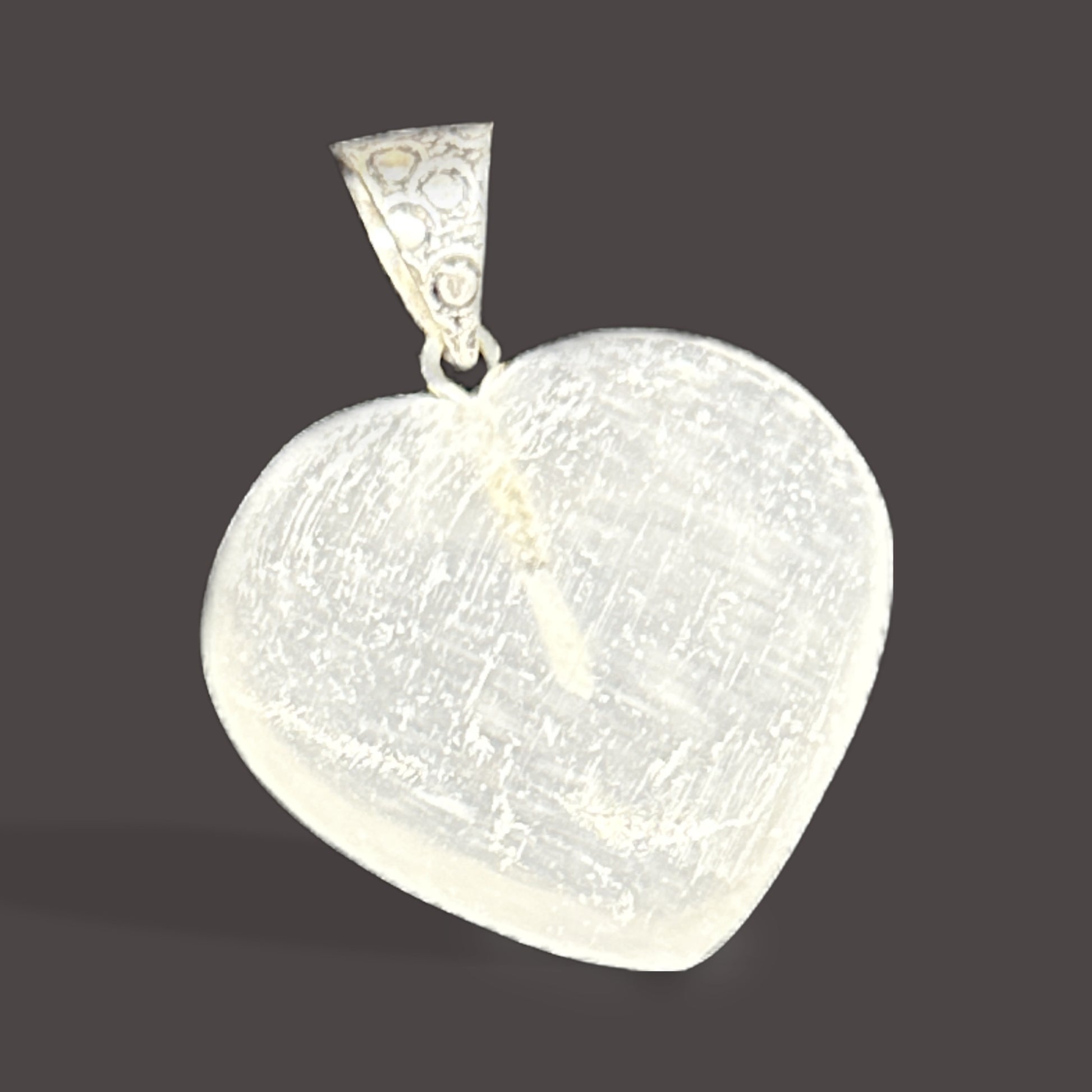 Selenite Heart Necklace