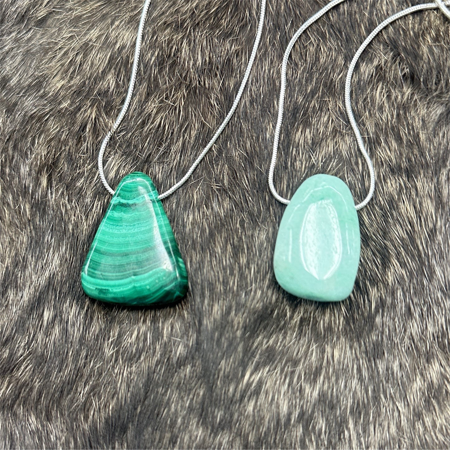 Chrysoprase & Malachite Necklaces